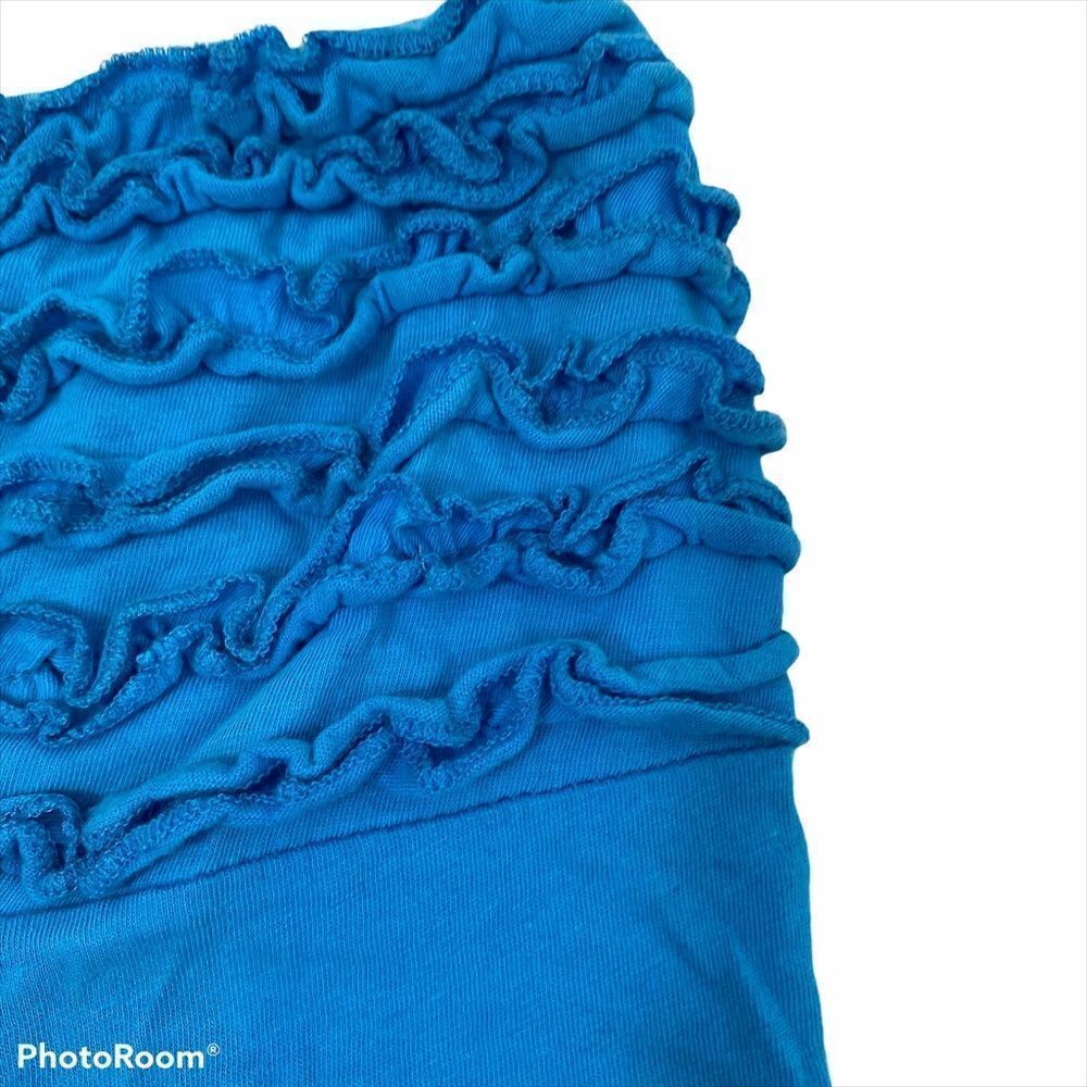 Miken Blue Strapless Swim Cover‎ Up Size Small - Picture 4 of 8